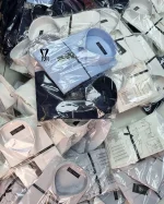 پیراهن کرپ دوشین آبی - تصویر 2