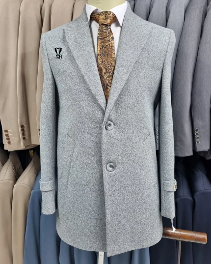 نیم پالتو طوسی