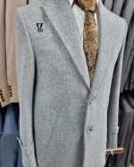 نیم پالتو طوسی - تصویر 2