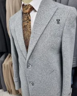 نیم پالتو طوسی - تصویر 3