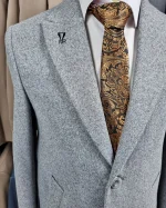 نیم پالتو طوسی - تصویر 4