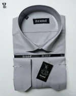 پیراهن کرپ دوشین طوسی