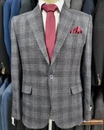 کت تک اروپایی ذغالی