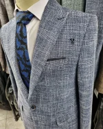 کت تک شانتون آبی روشن - تصویر 4