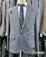 کت تک شانتون سرمه ای روشن