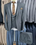 کت و شلوار بزایاق ذغالی