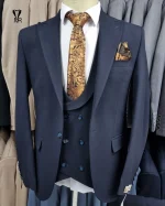 کت و شلوار بزایاق سرمه ای - تصویر 2