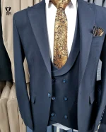 کت و شلوار بزایاق سرمه ای - تصویر 3