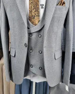 کت و شلوار بزایاق طوسی - تصویر 6