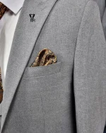 کت و شلوار بزایاق طوسی - تصویر 5