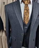 کت و شلوار دو پی اس ذغالی - تصویر 3