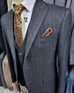 کت و شلوار دو پی اس ذغالی - تصویر 4