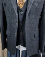 کت و شلوار دو پی اس ذغالی - تصویر 5