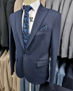 کت و شلوار کشی اسپرت سرمه ای - تصویر 5