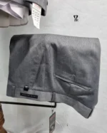 کت و شلوار کشی میله ای طوسی - تصویر 4