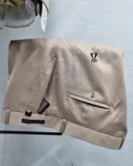 کت و شلوار کشی میله ای کرمی - تصویر 4