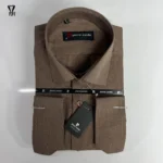 پیراهن مردانه ملانج نخی درجه یک شکلاتی